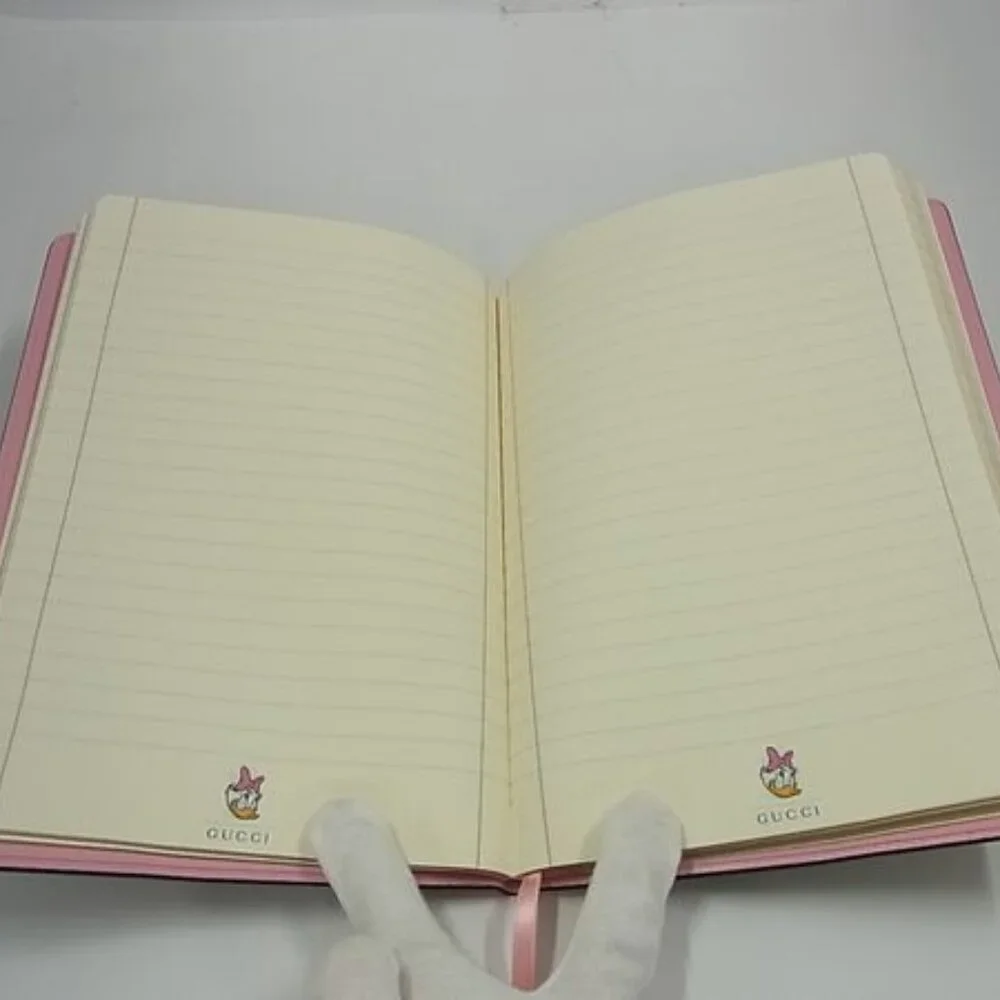 Gucci Disney Collaboration Daisy GG Pattern Notebook Notepad Stationery